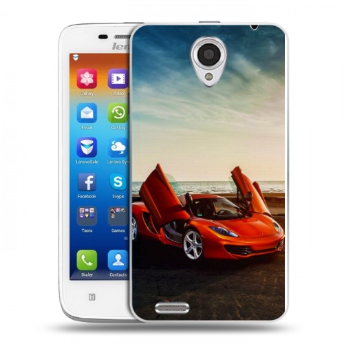 Дизайнерский пластиковый чехол для Lenovo S650 Ideaphone McLaren