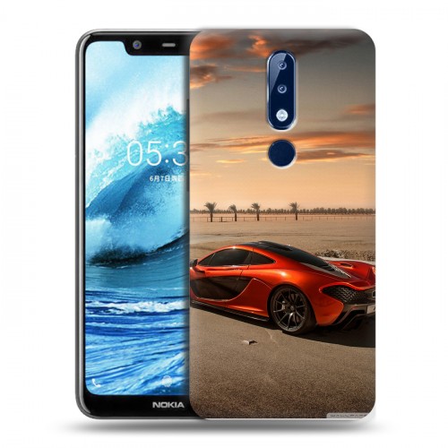 Дизайнерский силиконовый чехол для Nokia 5.1 Plus McLaren