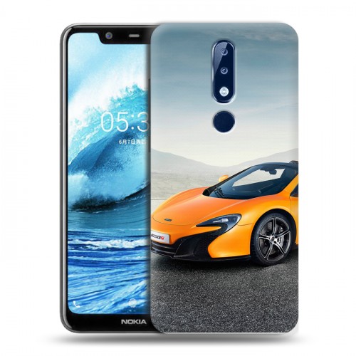 Дизайнерский пластиковый чехол для Nokia 5.1 Plus McLaren