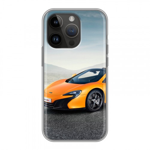 Дизайнерский силиконовый чехол для Iphone 14 Pro McLaren