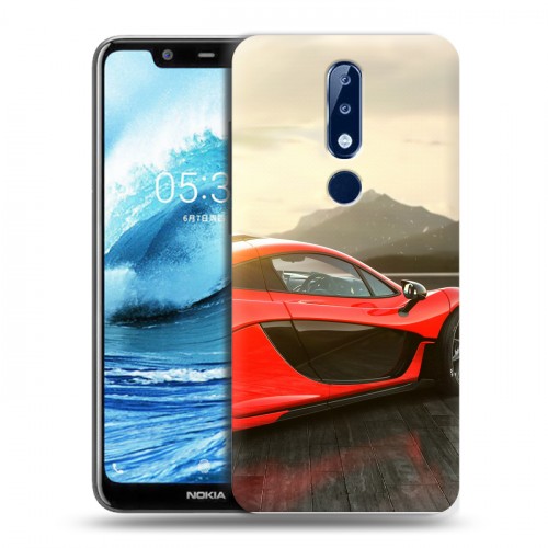 Дизайнерский силиконовый чехол для Nokia 5.1 Plus McLaren