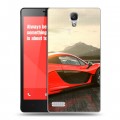 Дизайнерский силиконовый чехол для Xiaomi RedMi Note McLaren