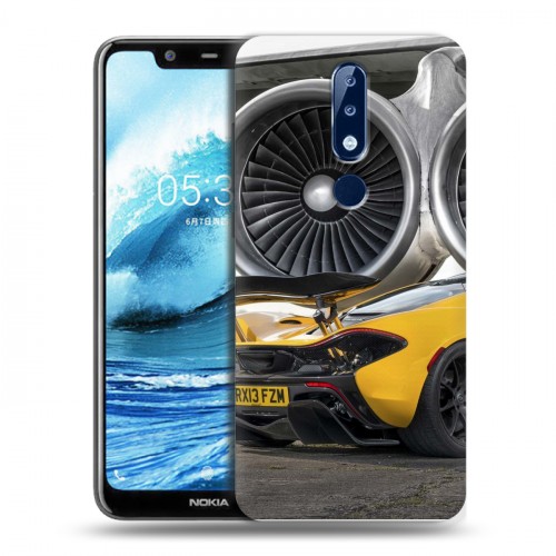 Дизайнерский пластиковый чехол для Nokia 5.1 Plus McLaren