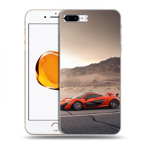 Дизайнерский силиконовый чехол для Iphone 7 Plus / 8 Plus McLaren