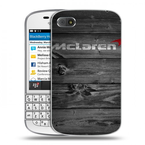 Дизайнерский пластиковый чехол для BlackBerry Q10 McLaren