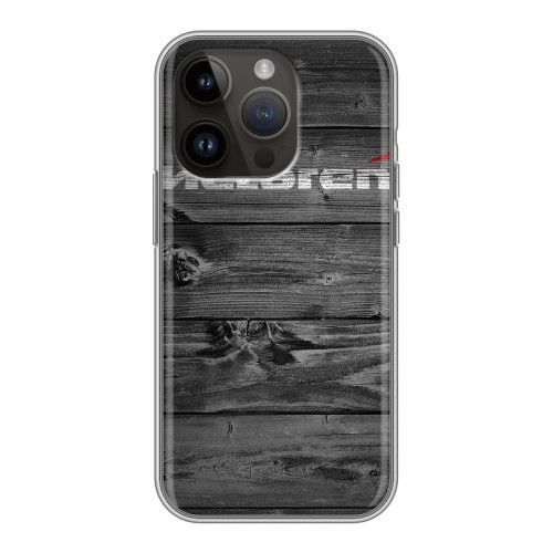 Дизайнерский силиконовый чехол для Iphone 14 Pro McLaren