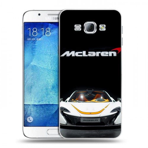 Дизайнерский пластиковый чехол для Samsung Galaxy A8 McLaren