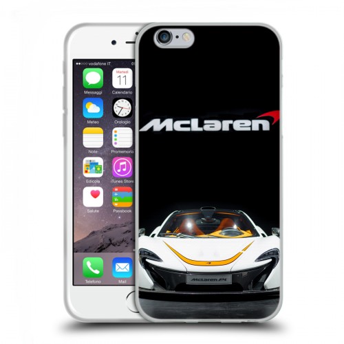 Дизайнерский пластиковый чехол для Iphone 6/6s McLaren