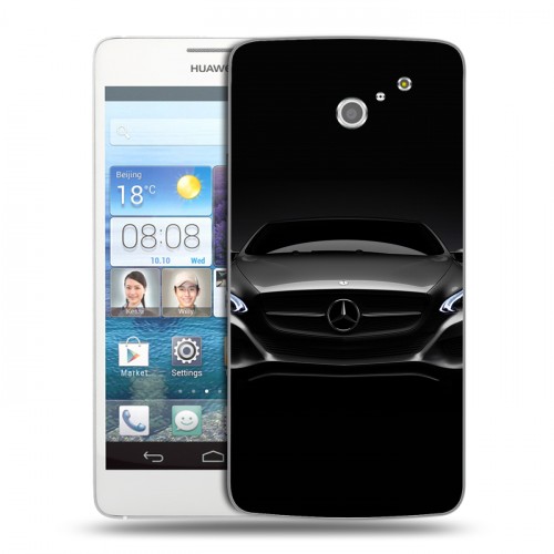 Дизайнерский пластиковый чехол для Huawei Ascend D2 Mercedes