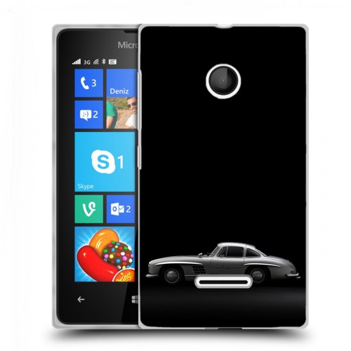 Дизайнерский пластиковый чехол для Microsoft Lumia 435 Mercedes