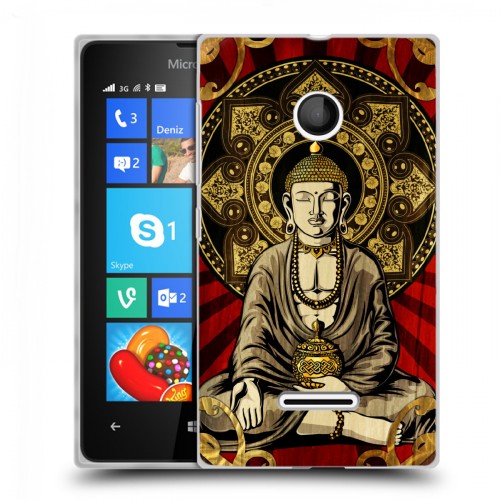 Дизайнерский пластиковый чехол для Microsoft Lumia 435 Священный Будда