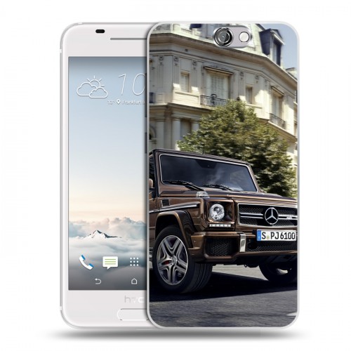 Дизайнерский пластиковый чехол для HTC One A9 Mercedes