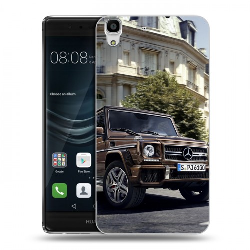 Дизайнерский пластиковый чехол для Huawei Y6II Mercedes