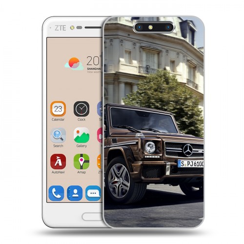 Дизайнерский пластиковый чехол для ZTE Blade V8 Mercedes