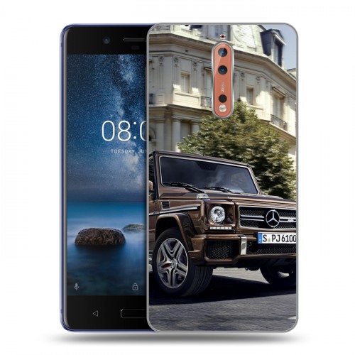 Дизайнерский пластиковый чехол для Nokia 8 Mercedes