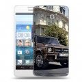 Дизайнерский пластиковый чехол для Huawei Ascend D2 Mercedes