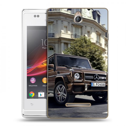 Дизайнерский пластиковый чехол для Sony Xperia E Mercedes