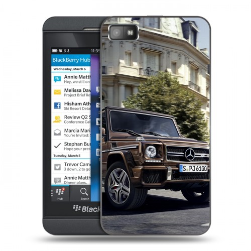 Дизайнерский пластиковый чехол для BlackBerry Z10 Mercedes