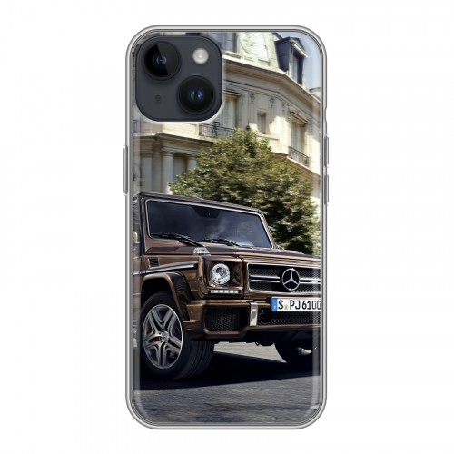 Дизайнерский пластиковый чехол для Iphone 14 Mercedes