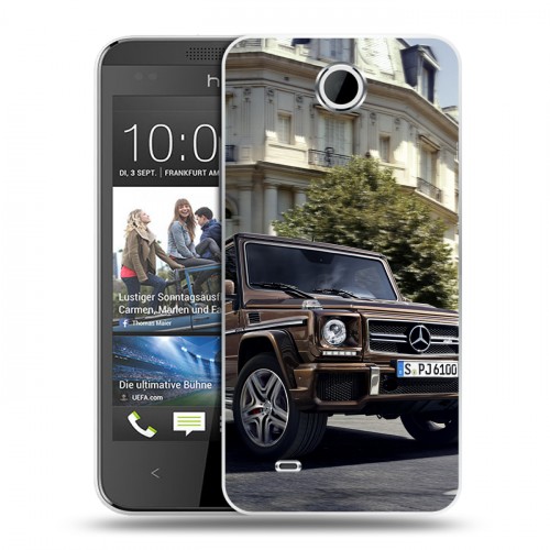 Дизайнерский пластиковый чехол для HTC Desire 300 Mercedes