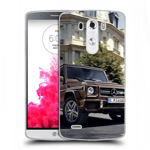 Дизайнерский пластиковый чехол для LG G3 (Dual-LTE) Mercedes