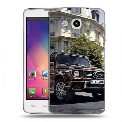 Дизайнерский пластиковый чехол для LG L60 Mercedes