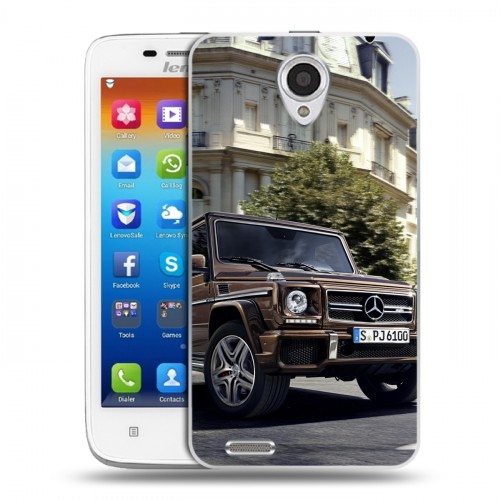 Дизайнерский пластиковый чехол для Lenovo S650 Ideaphone Mercedes