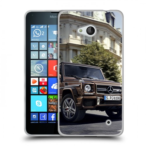 Дизайнерский пластиковый чехол для Microsoft Lumia 640 Mercedes