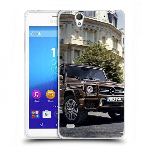 Дизайнерский пластиковый чехол для Sony Xperia C4 Mercedes