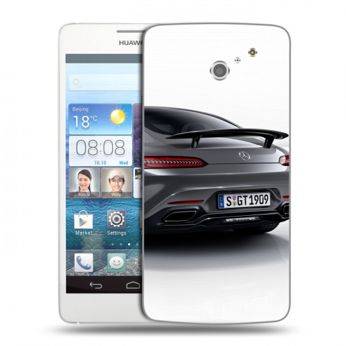 Дизайнерский пластиковый чехол для Huawei Ascend D2 Mercedes