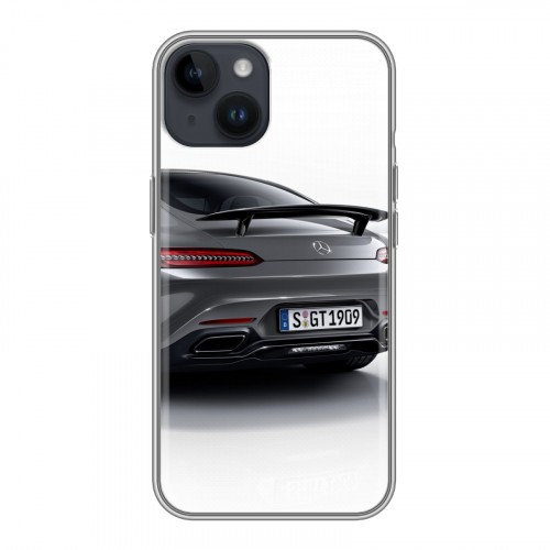 Дизайнерский пластиковый чехол для Iphone 14 Mercedes