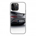 Дизайнерский силиконовый с усиленными углами чехол для Iphone 14 Pro Max Mercedes