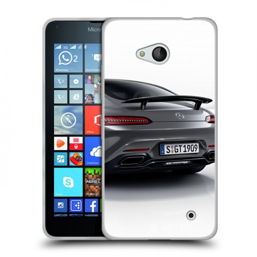 Дизайнерский пластиковый чехол для Microsoft Lumia 640 Mercedes