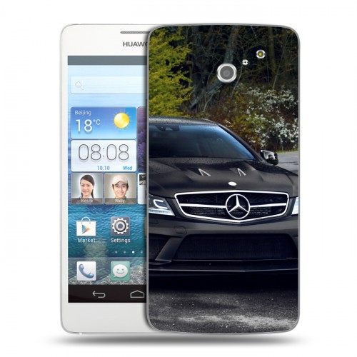 Дизайнерский пластиковый чехол для Huawei Ascend D2 Mercedes