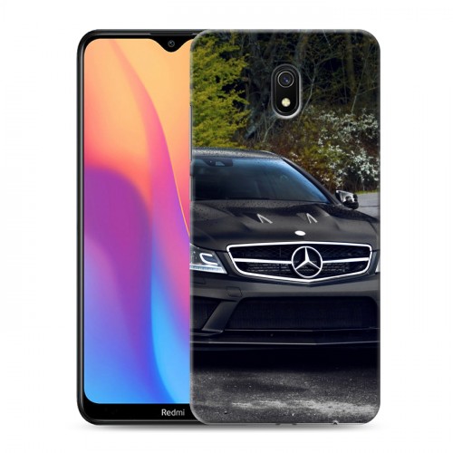 Дизайнерский силиконовый с усиленными углами чехол для Xiaomi RedMi 8A Mercedes