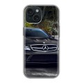 Дизайнерский силиконовый чехол для Iphone 15 Mercedes