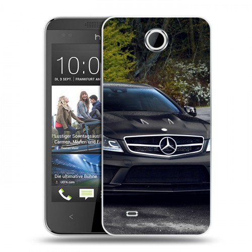 Дизайнерский пластиковый чехол для HTC Desire 300 Mercedes