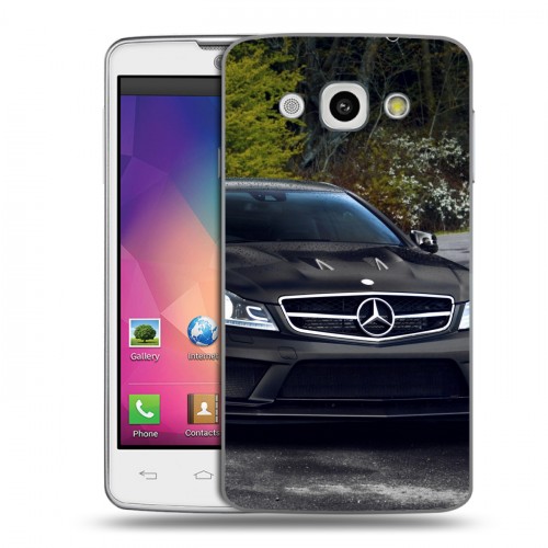 Дизайнерский пластиковый чехол для LG L60 Mercedes