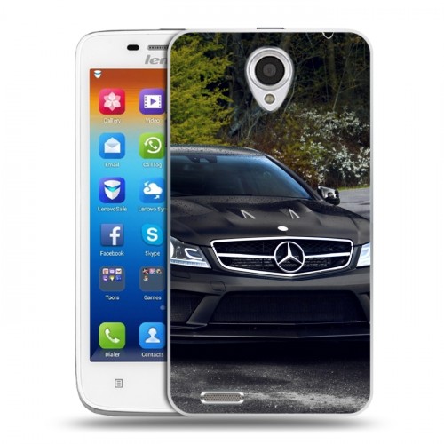 Дизайнерский пластиковый чехол для Lenovo S650 Ideaphone Mercedes