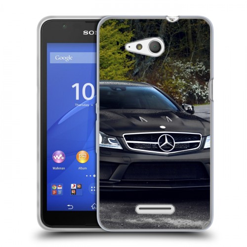 Дизайнерский пластиковый чехол для Sony Xperia E4g Mercedes