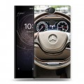 Дизайнерский силиконовый с усиленными углами чехол для Sony Xperia XA2 Mercedes