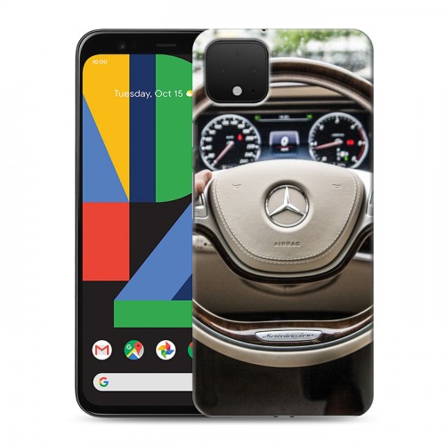 Дизайнерский пластиковый чехол для Google Pixel 4 Mercedes