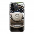 Дизайнерский силиконовый чехол для Iphone 14 Pro Mercedes