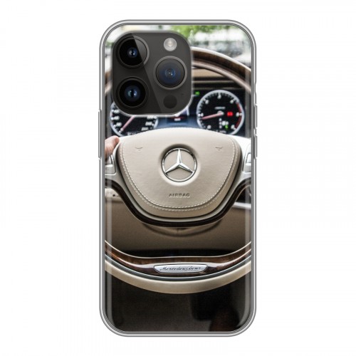 Дизайнерский силиконовый чехол для Iphone 14 Pro Mercedes