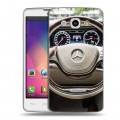 Дизайнерский пластиковый чехол для LG L60 Mercedes