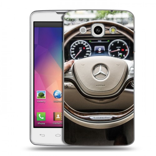 Дизайнерский пластиковый чехол для LG L60 Mercedes