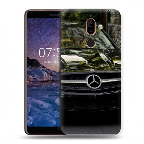 Дизайнерский пластиковый чехол для Nokia 7 Plus Mercedes