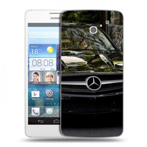 Дизайнерский пластиковый чехол для Huawei Ascend D2 Mercedes