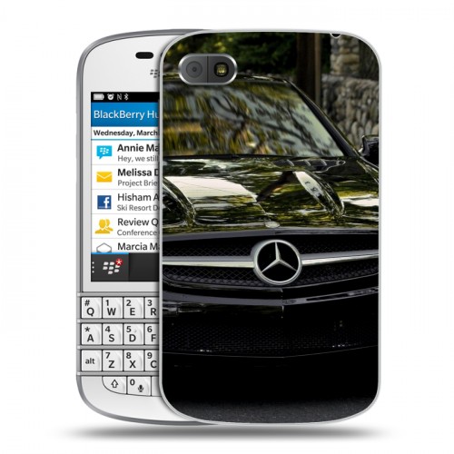 Дизайнерский пластиковый чехол для BlackBerry Q10 Mercedes