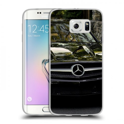 Дизайнерский силиконовый чехол для Samsung Galaxy S6 Edge Mercedes